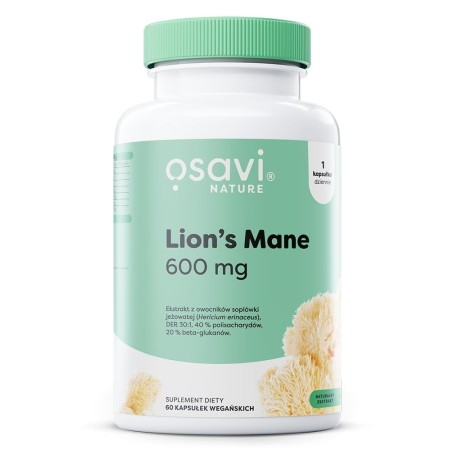 Lion's Mane 600mg - 60 capsules vegan