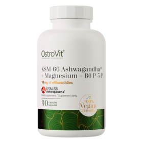 Ashwagandha KSM-66 + Magnésium + B6 VEGE - 90 gélules®