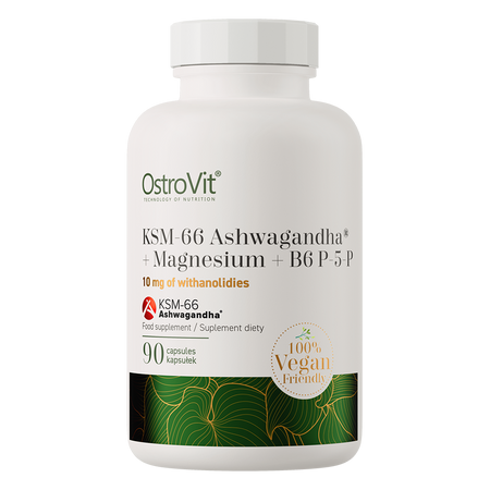 Ashwagandha KSM-66 + Magnésium + B6 VEGE - 90 gélules®
