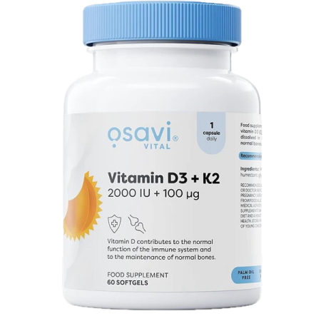 Vitamine D3 + K2® - 60 capsules molles