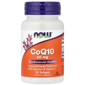 CoQ10 avec sélénium et vitamine E 50 mg – 50 capsules molles