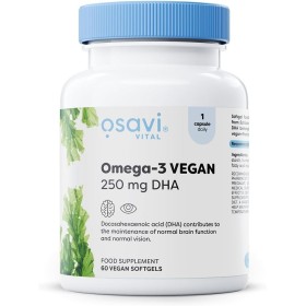 Oméga-3 Vegan DHA 250 mg à l’Huile d’Algues - 60 Capsules