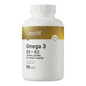 Oméga-3 + Vitamine D3 + K2 - 90 gélules