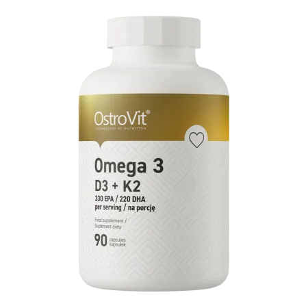 Oméga-3 + Vitamine D3 + K2 - 90 gélules