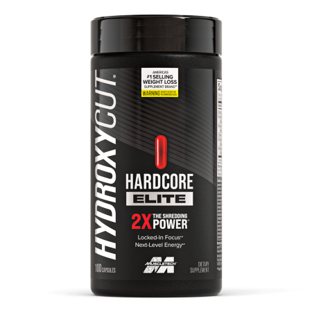 Hydroxycut Hardcore Elite - Complexe thermogénique & énergétique – 100 gélules végétales