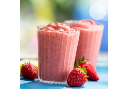 Smoothie protéiné banane — fruits rouges